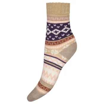 Pola Naisten Sukat Ja Sukkahousut-Naisten Kirjoneulesukat 1 Pr/pkt