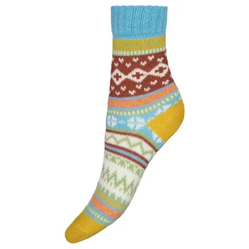 Pola Naisten Sukat Ja Sukkahousut-Naisten Kirjoneulesukat 1 Pr/pkt