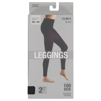 Pola Naisten Sukat Ja Sukkahousut-Naisten Leggingsit 100 Den 2 Kpl/pkt Musta