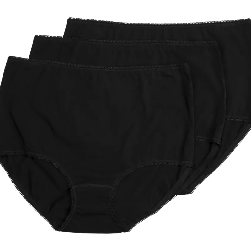 naisten-maxi-alushousut-pola-d-GEuENnrl-0.webp Pola Naisten Alusvaatteet^Naisten Maxi-alushousut Dona 3 Kpl/pkt Musta