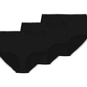 Pola Naisten Alusvaatteet^Naisten Maxi-alushousut Delma Micro 3 Kpl/pkt Musta