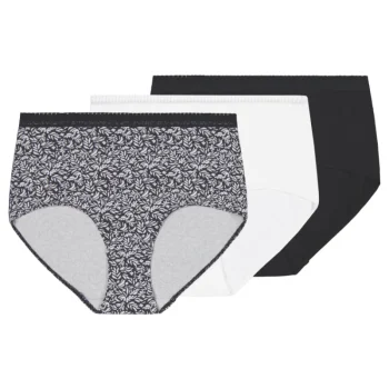 Pola Naisten Alusvaatteet^Naisten Maxi-alushousut Dannie Puuvilla Lehvät 3 Kpl