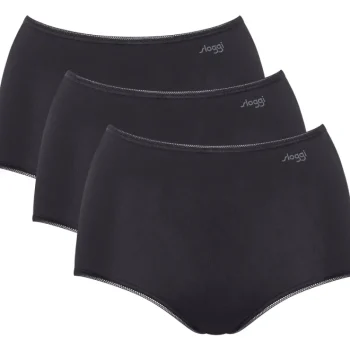 Sloggi Naisten Alusvaatteet^Naisten Maxi-alushousut Pure Comfort, 3 Kpl/pkt Musta