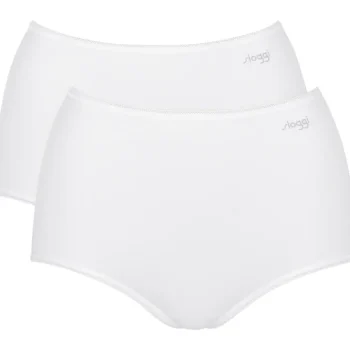 Sloggi Naisten Alusvaatteet^Naisten Maxi-alushousut Pure Comfort 2 Kpl/pkt Valkoinen