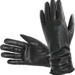 Hofler Naisten Asusteet-Naisten Nahkahanskat Musta