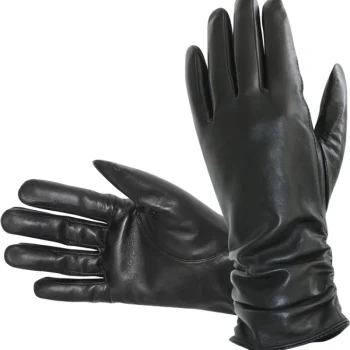 Hofler Naisten Asusteet-Naisten Nahkahanskat Musta