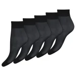 Pola Naisten Sukat Ja Sukkahousut-Naisten Nilkkasukat 20 Den Musta 5 Pr/pkt