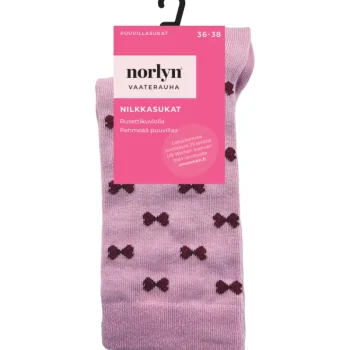 Norlyn Naisten Sukat Ja Sukkahousut-Naisten Nilkkasukat Rusetti Vaaterauha A41680 Vaaleanpunainen
