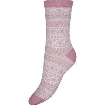 Pola Naisten Sukat Ja Sukkahousut-Naisten Pehmosukat Kirjokuvioinnilla