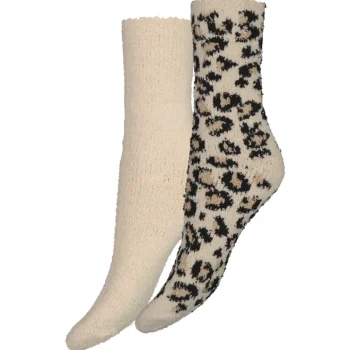 Pola Naisten Sukat Ja Sukkahousut-Naisten Pehmosukat Leopardi 2 Pr/pkt