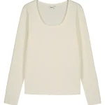 Pola Pola-Naisten Pitkähihainen Ribbitrikoopaita Jenna