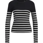 Adpt Naisten Paidat^Naisten Ribbineulepusero Trine O-Neck Knit Pullover