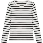 Pola Naisten Paidat^Naisten Ribbitrikoopaita Pamela Stripe