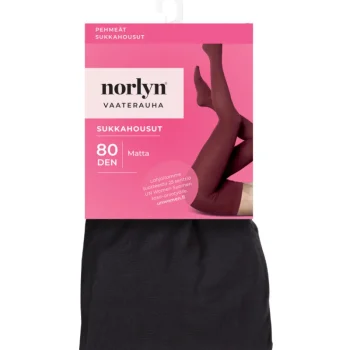 Norlyn Naisten Sukat Ja Sukkahousut-Naisten Sukkahousut  80 Den Vaaterauha A41652 Musta