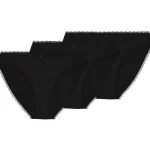 Pola Naisten Alusvaatteet^Naisten Tai-alushousut Delma Micro 3 Kpl/pkt Musta