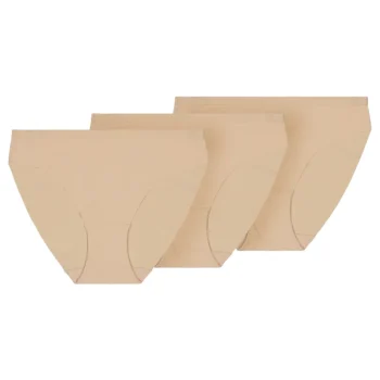 Pola Naisten Alusvaatteet^Naisten Tai-alushousut Delia Micro Laser Cut 3 Kpl/pkt Beige