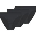 Pola Naisten Alusvaatteet^Naisten Tai-alushousut Delia Micro Laser Cut 3 Kpl/pkt Musta