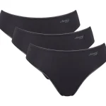 Sloggi Naisten Alusvaatteet^Naisten Tai-alushousut Pure Comfort 3 Kpl/pkt Musta