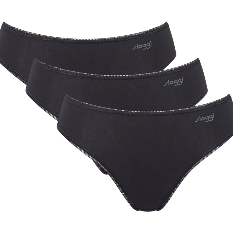 naisten-tai-alushousut-sloggi-drVqoWxn-0.webp Sloggi Naisten Alusvaatteet^Naisten Tai-alushousut Pure Comfort 3 Kpl/pkt Musta