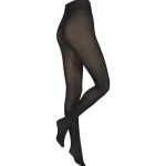 Pola Naisten Sukat Ja Sukkahousut-Naisten Thermosukkahousut Fleecevuorilla Musta