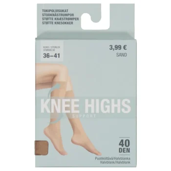 Pola Naisten Sukat Ja Sukkahousut-Naisten Tukipolvisukat 40 Den Ruskea 1 Pr/pkt