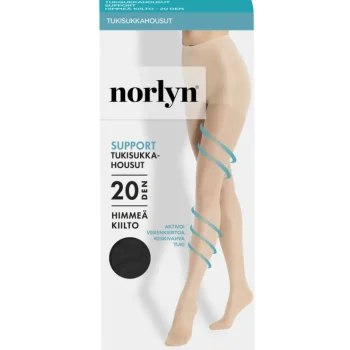 Norlyn Naisten Sukat Ja Sukkahousut-Naisten Tukisukkahousut Support 20 Den Musta