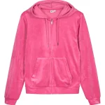 Pola Naisten Collegevaatteet^Naisten Velourtakki Fidelia Pinkki