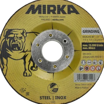 Mirka Sähkötyökalujen Tarvikkeet-Napalaikka 115x7,0x22,2mm M2A24S-BF Inox