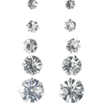 Cailap Korut Ja Kellot^Nappikorvakorusetti Koristekivillä 5 Paria