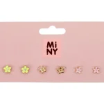 Miny Korut Ja Kellot^Nappikorvakorusetti Kukka 3 Pr/pkt