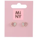 Miny Korut Ja Kellot^Nappikorvakorut Sydän, Moniväri