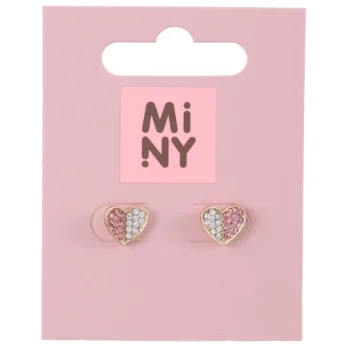 Miny Korut Ja Kellot^Nappikorvakorut Sydän, Moniväri