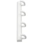 Ripustus-Naulakko Sani 4 Koukkua Muovi Valk