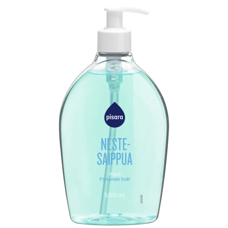 nestesaippua-pisara-500-ml-aqu-QshWvWbz-0.webp Pisara Saippuat Ja Kylpyvaahdot^Nestesaippua 500 Ml Aqua
