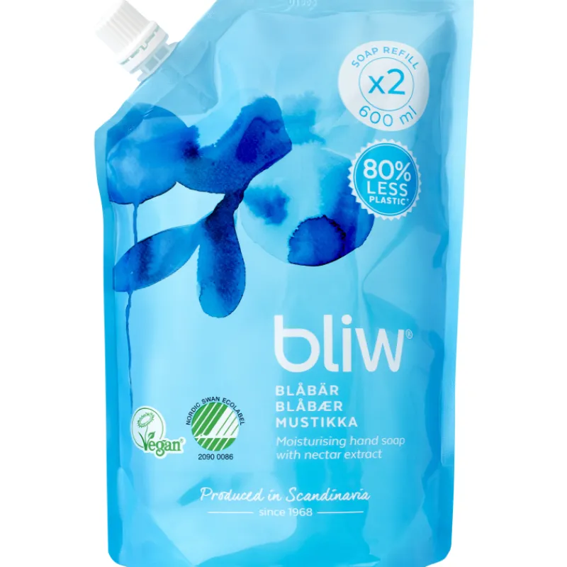 nestesaippua-tyttpussi-bliw-60-ECgkngaD-0.webp Bliw Saippuat Ja Kylpyvaahdot^Nestesaippua Täyttöpussi 600 Ml Mustikka