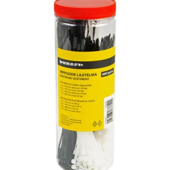 Kraft Kaapelit-Nippuside 400 Kpl Lajitelma