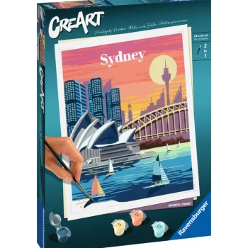 Ravensburger Lauta- Ja Palapelit-Numeromaalaus CreArt Sydney
