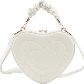 Miny Naisten Asusteet-Olkalaukku Sydän, Valkoinen