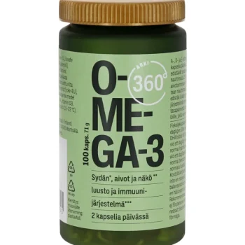 Arki 360u00b0 Terveysravinteet Ja -valmisteet^Omega-3 ADE-vitamiini 100 Kpl