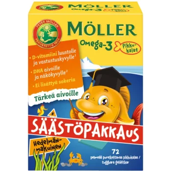 Möller Terveysravinteet Ja -valmisteet^Omega-3 Pikkukalat 72 Kpl