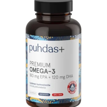 Puhdas+ Terveysravinteet Ja -valmisteet^Omega-3 180 Mg EPA + 120 Mg DHA 160 Kaps