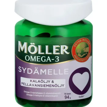 Möller Terveysravinteet Ja -valmisteet^Omega-3 Sydämelle 76 Kpl