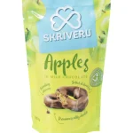 Skriveru Pähkinät Ja Kuivatut Hedelmät^Omenanpaloja 100 G Maitosuklaakuorrutteella