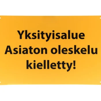 Pienrauta-Opastekyltti Yksityisalue 20 X 30 Cm