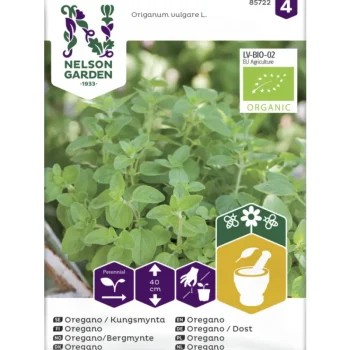 Nelson Garden Basic Kasvien Ja Nurmikonsiemenet-Oregano/ Mäkimeirami Siemen Organic