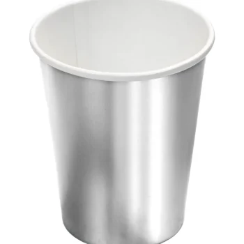 Let's Party Juhlakattaus-Pahvimuki 8 Kpl Hopea