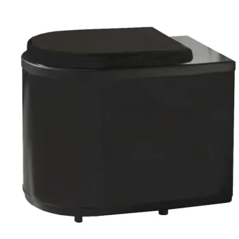 Ekohytte Kompostorit Ja Kuivakäymälät-Pakastava Kuivakäymälä Frost, Musta