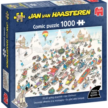 Jumbo Lauta- Ja Palapelit-Palapeli 1000 Palaa Jan Van Haasteren It's All Going Downhill