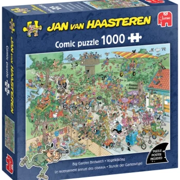 Jumbo Lauta- Ja Palapelit-Palapeli 1000 Palaa Jan Van Haasteren Big Garden Birdwatch