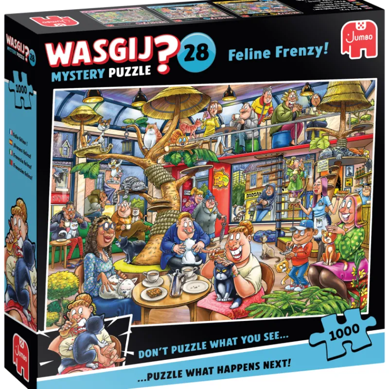 palapeli-jumbo-1000-palaa-wasg-DFVxwXGJ-0.webp Jumbo Lauta- Ja Palapelit-Palapeli 1000 Palaa Wasgij Mystery 28 Feline Frenzy!